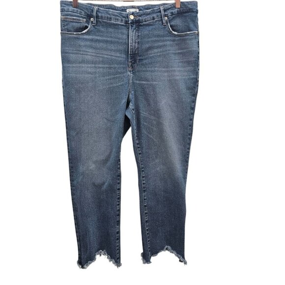 Good American Denim - Good American Womens Plus Size 18 Good Legs Cigarette Jeans